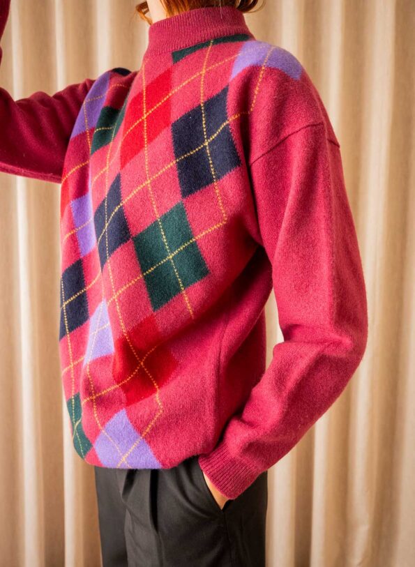 The argyle wool knit - Size up to L - Image 6