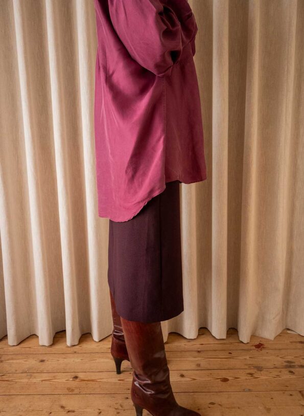 The MAX&CO deep purple wool skirt - Size 36 up to 40 - Image 5