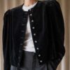 The black velour jacket - Size up to L