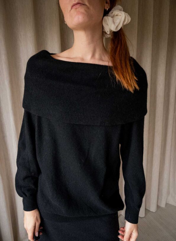The boatneck 100% wool knit - Size up to 38