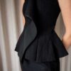 The AVELON wool sculpture dress - Size 34