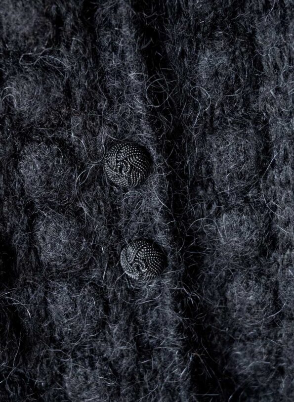 The black wool bubble cardigan - Size up to 36 - Image 2