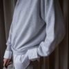 The light grey melange sweat - Size up to 40 - Image 4