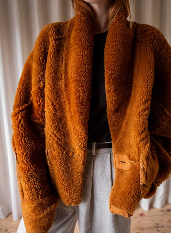 &II Upcycled: The terra cropped lammy coat - Size up to 42 - Image 2