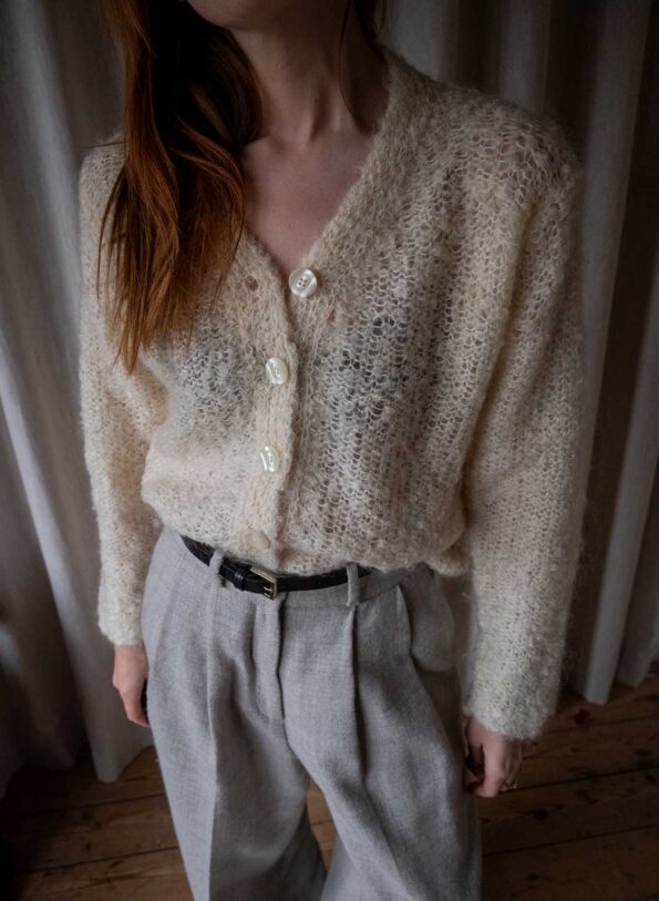 The soft ivory knitted cardigan - Size up to 38 - Image 2