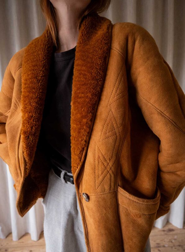 &II Upcycled: The terra cropped lammy coat - Size up to 42 - Image 12