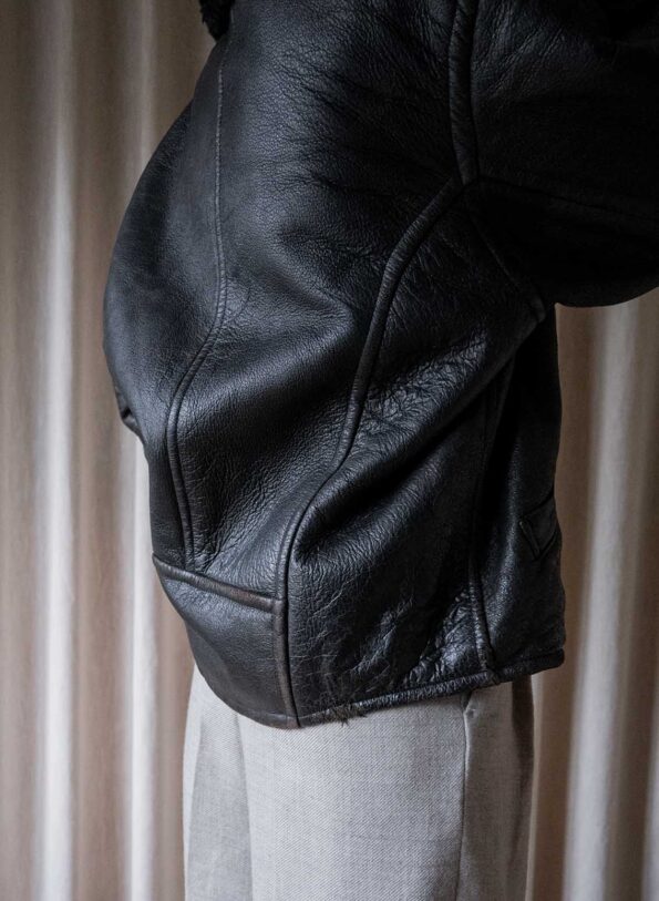 The black lammy duffle coat - Size up to 40 - Image 6