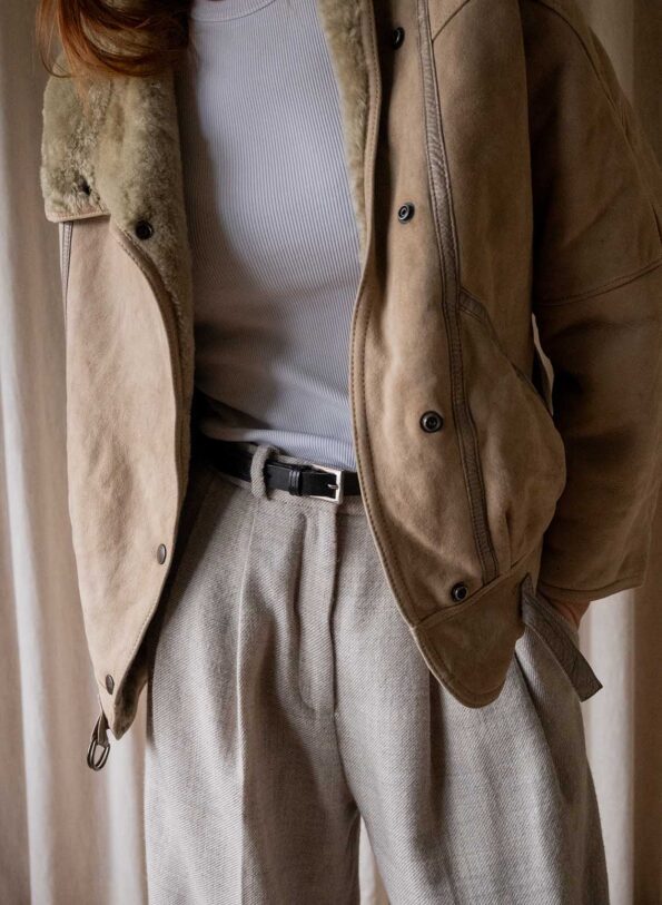 The beige lammy coat - Size up to 34/36 - Image 2