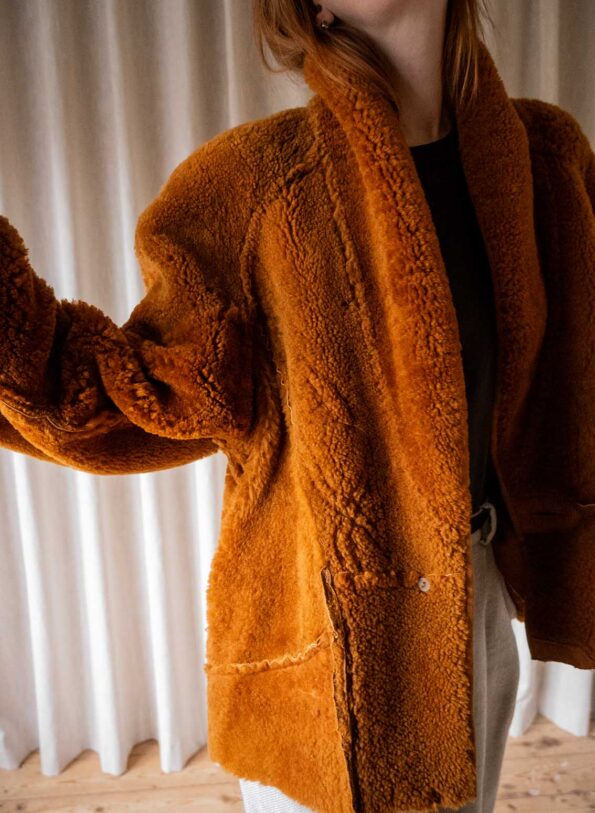 &II Upcycled: The terra cropped lammy coat - Size up to 42 - Image 8