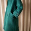 The 100% wool england made bottle green coat - Size up to 38