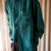 The bottle green 100% silk shirt - Size up to 42