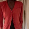 The longline blazer in burned red - Size up to 38