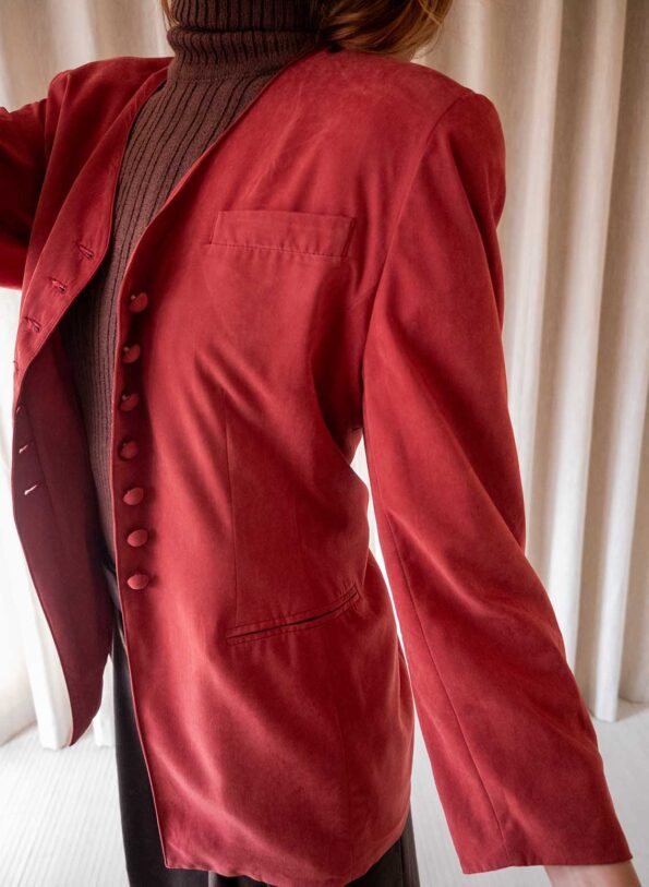 The longline blazer in burned red - Size up to 38 - Image 6
