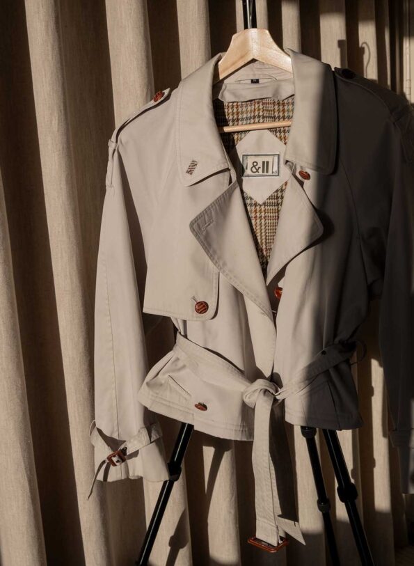 Andpause upcycled: The cropped trench - Size up to 40 - Image 4