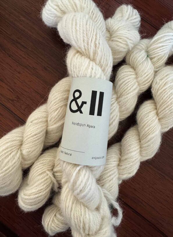 ANDPAUSE handspun Alpaca wool skeins - 33 gram per piece