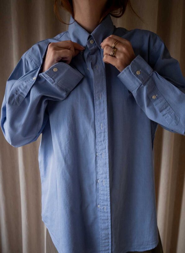 The RALPH LAUREN sky blue cotton shirt - Size up to L - Image 5
