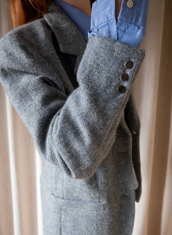 The vintage CACHAREL wool melange blazer - Size up to M - Image 8