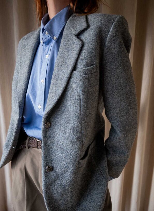 The vintage CACHAREL wool melange blazer - Size up to M - Image 7