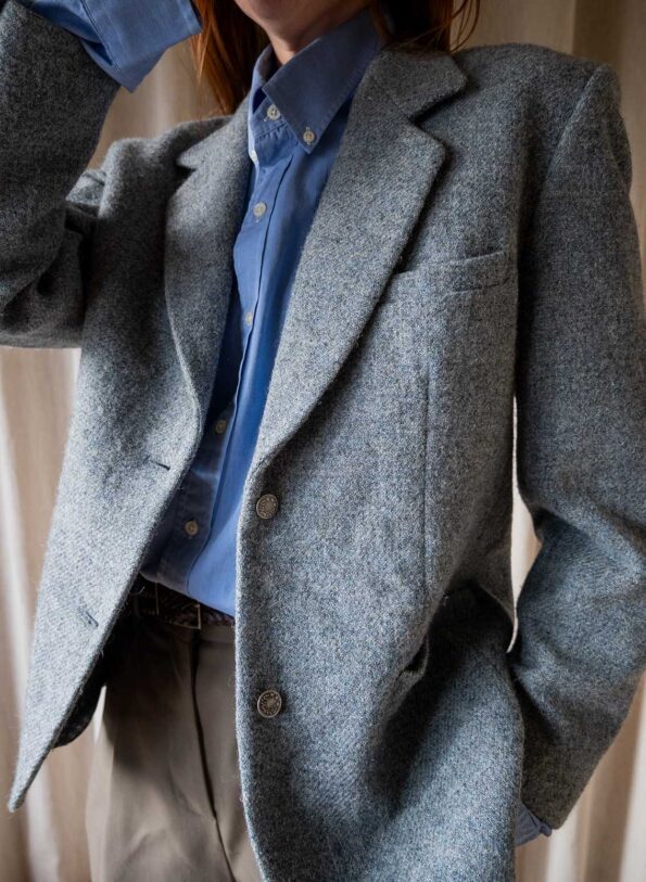 The vintage CACHAREL wool melange blazer - Size up to M