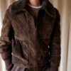 The dark brown suede zip jacket - Size up to S - Image 2