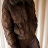 The dark brown suede zip jacket - Size up to S - Image 6