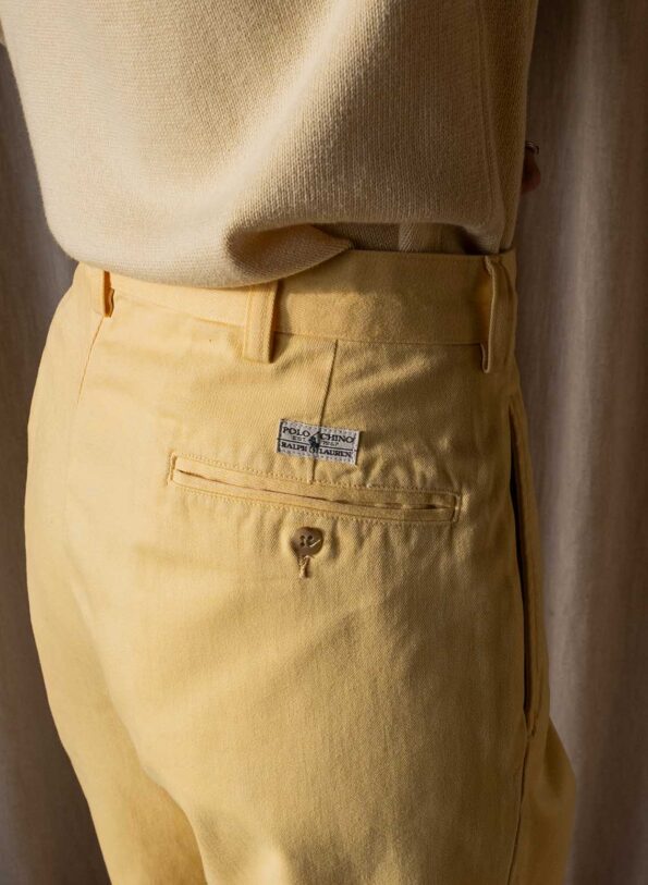 The RALPH LAUREN soft yellow pant - Size M up to L - Image 4