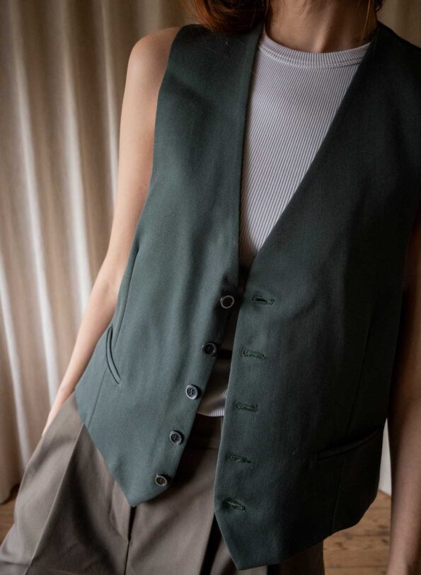 The moss green waistcoat - Size up to M - Image 3