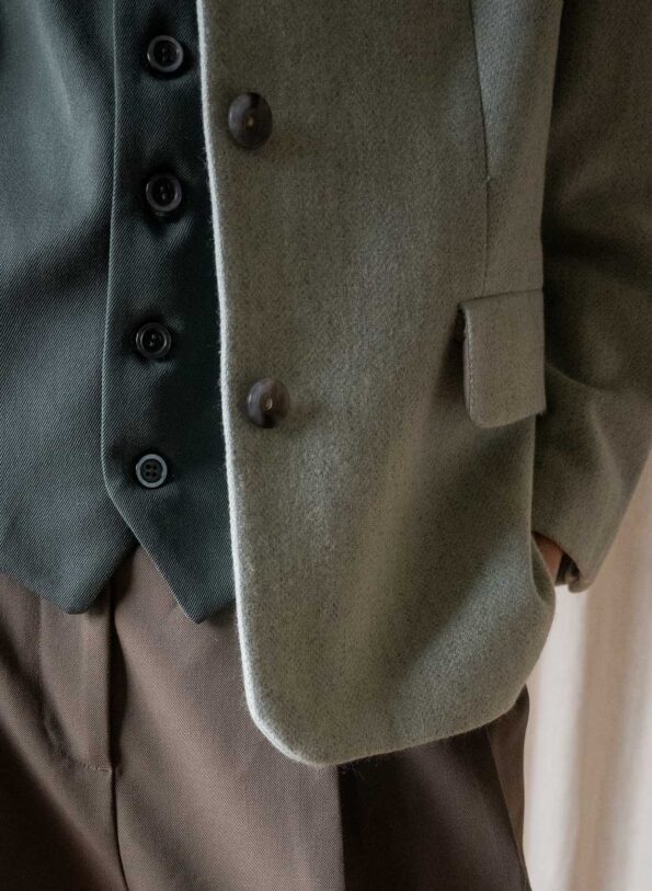 The LAUREL cashmere blend mint blazer - Size up to 40 - Image 3