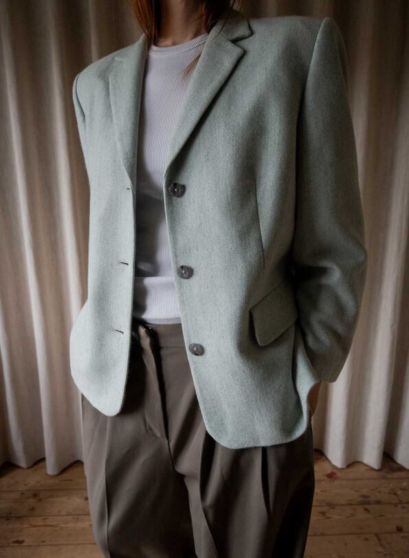 The LAUREL cashmere blend mint blazer - Size up to 40 - Image 5