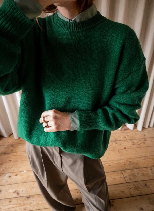 The 100% wool apple green knit - Size up to XL - Image 3