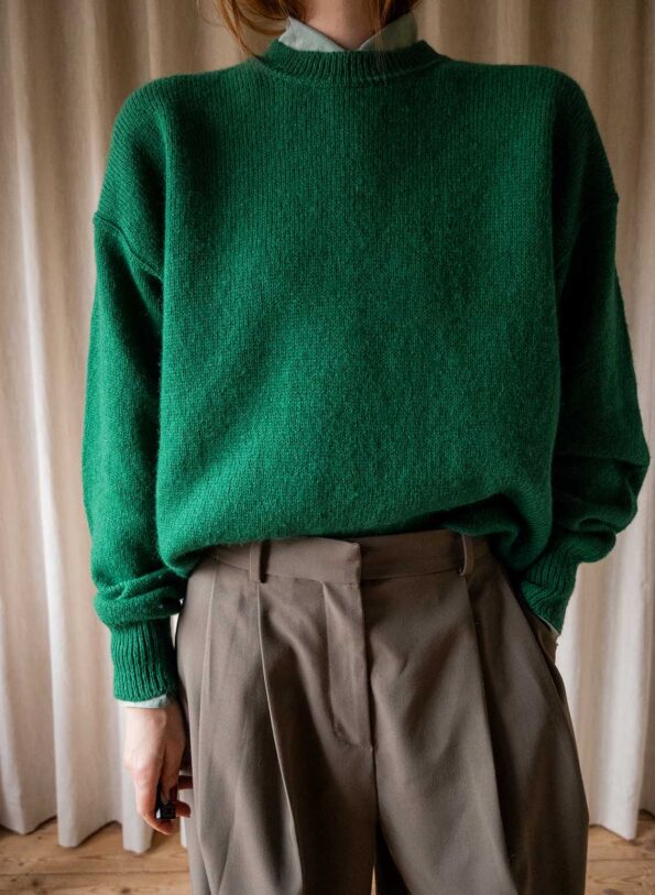 The 100% wool apple green knit - Size up to XL