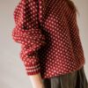 The nordic knitted jumper in wine red - Size up to 42 - Image 2