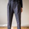 The wool Striped tailored pant with high waist - Size up to S - Image 3