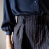 The wool Striped tailored pant with high waist - Size up to S - Image 2
