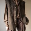 The boiled wool deep brown waistcoat - Size up to 42 - Image 3