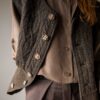 The boiled wool deep brown waistcoat - Size up to 42 - Image 4