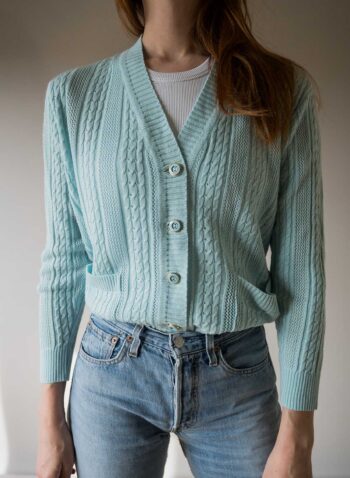The ajour knit in wool blend - Size up to S
