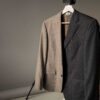&II upcycled: The two tone blazer in beige and antra - Size up to 42 - Image 7