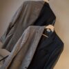 &II upcycled: The two tone blazer in beige and antra - Size up to 42 - Image 8