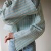 &II upcycled: The striped 100% popeline cotton detailed sleeve shirt - Size up to 38 - Image 9