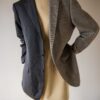 &II upcycled: The two tone blazer in beige and antra - Size up to 42 - Image 13