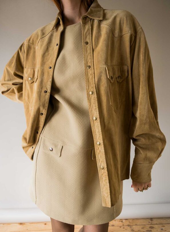 The suede light camel shirt - Size up to M - Image 2