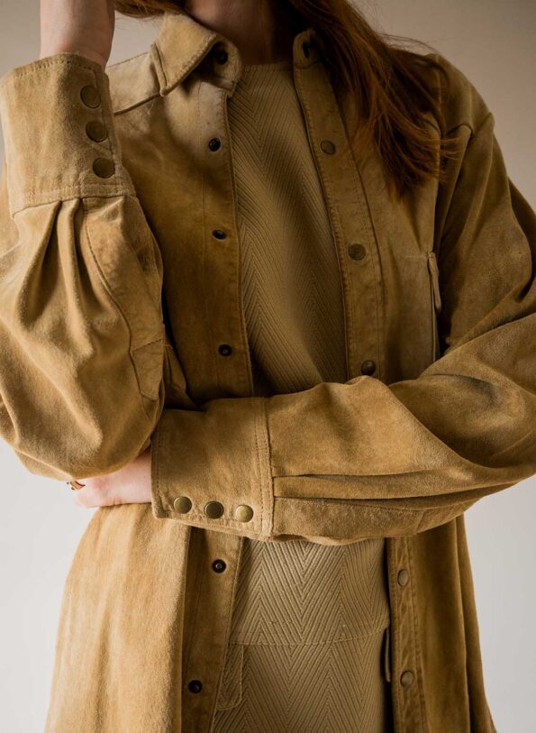 The suede light camel shirt - Size up to M - Image 6