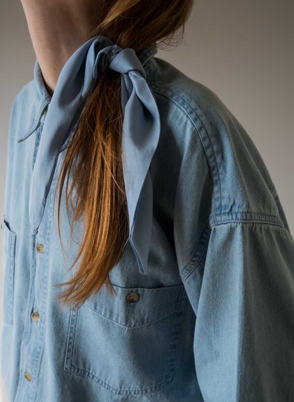 &II upcycled: The detailed sleeve denim shirt - Size up to 42 - Image 10