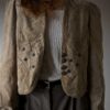 The light beige suede cropped jacket - Size up to 38 - Image 4