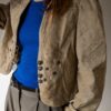The light beige suede cropped jacket - Size up to 38 - Image 2