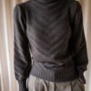 The VALENTINO V-detailed brown knit - Size up to 38