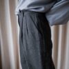 The 100% wool antra melange pleated pant - Size up to 36