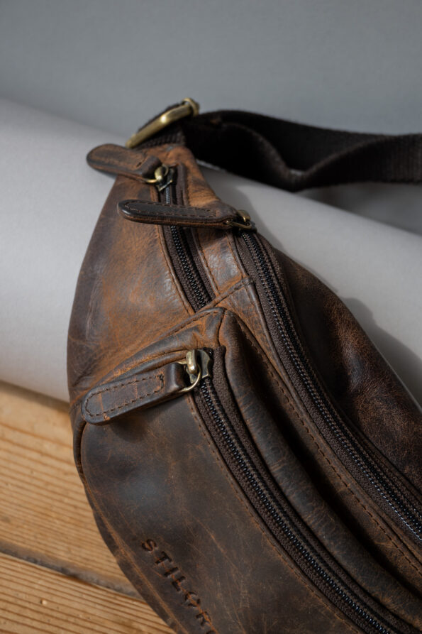 The brown bum bag