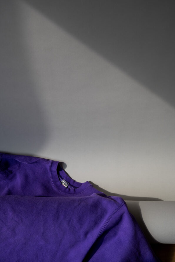 The deep purple vintage cotton sweat shirt - size up to XL - Image 2